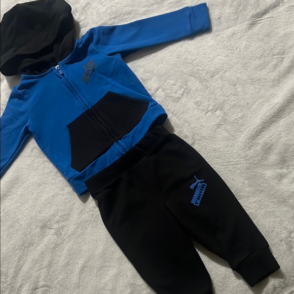 Puma Kids Blue and Black Matching Set - Picture 6 of 6